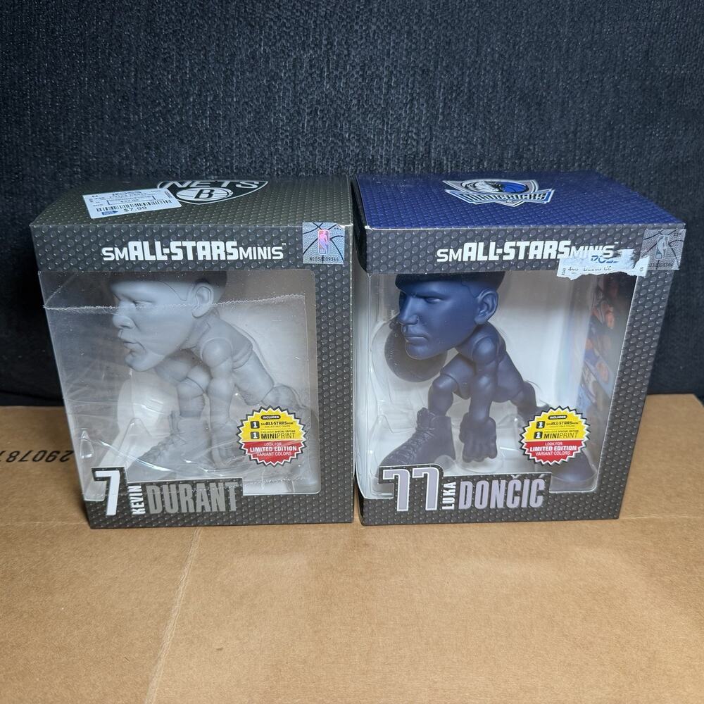 NEW Kevin Durant & Luka Doncic smALL-STARS 6" Minis Figures NBA B Nets Mavericks